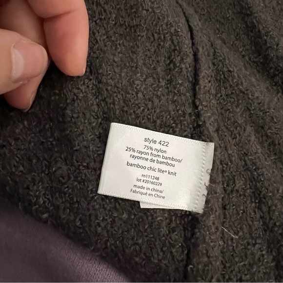 Barefoot Dreams Bamboo CozyChic Lite Calypso Vest drape front Cocoa Brown - Picture 6 of 7